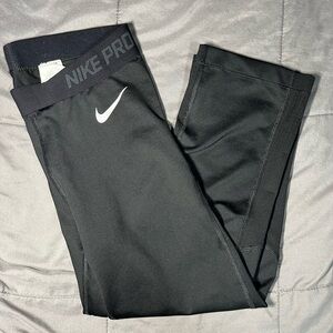 Nike Pro Men’s Black Compression 3/4 Length Training Pants Size M